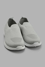 Load image into Gallery viewer, Redtag-Grey-Knit-Slip-On-Slip-Ons-Senior-Boys-5 to 14 Years