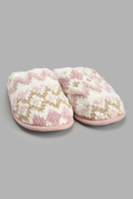 Load image into Gallery viewer, Redtag-Assorted-Closed-Toe-Cable-Knit-Slipper-Slippers-Women's-