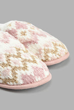 Load image into Gallery viewer, Redtag-Assorted-Closed-Toe-Cable-Knit-Slipper-Slippers-Women's-