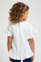 تنزيل الصورة على معرض الصور، Redtag-Ivory-Floral-Printed-Blouse-Blouses-Girls-2 to 8 Years