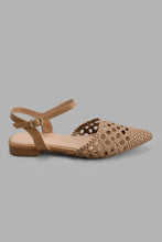 Load image into Gallery viewer, Redtag-Camel-Weave-Mary-Jane-Mary-Jane-Shoes-Women's-