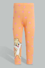 تنزيل الصورة على معرض الصور، Redtag-Pink-Lola-Bunny-Printed-Legging-Leggings-Infant-Girls-3 to 24 Months