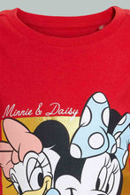تنزيل الصورة على معرض الصور، Redtag-Red-Minnie-And-Daisey-Printed-T-Shirt-All-Over-Prints-Infant-Girls-3 to 24 Months