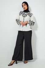 Load image into Gallery viewer, Redtag-White-Aztec-PrinT-Shirt-Blouses-Women's-