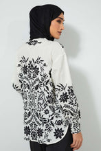 Load image into Gallery viewer, Redtag-White-Aztec-PrinT-Shirt-Blouses-Women's-