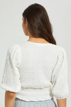 تنزيل الصورة على معرض الصور، Redtag-White-Puff-Sleeve-Top-Tops-Women's-