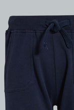 Load image into Gallery viewer, Redtag-Navy-Active-Shorts-With-Placement-Print-Colour:Navy,-Filter:Infant-Boys-(3-to-24-Mths),-Infant-Boys-Shorts,-New-In,-New-In-INB,-Non-Sale,-S22B,-Section:Kidswear,-TBL-Infant-Boys-3 to 24 Months