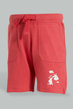 Load image into Gallery viewer, Redtag-Red-Active-Shorts-With-Placement-Print-Colour:Red,-Filter:Infant-Boys-(3-to-24-Mths),-Infant-Boys-Shorts,-New-In,-New-In-INB,-Non-Sale,-S22B,-Section:Kidswear,-TBL-Infant-Boys-3 to 24 Months