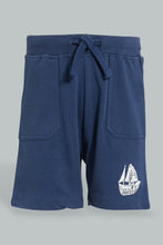 Load image into Gallery viewer, Redtag-Blue-Active-Shorts-With-Placement-Print-Colour:Blue,-Filter:Infant-Boys-(3-to-24-Mths),-Infant-Boys-Shorts,-New-In,-New-In-INB,-Non-Sale,-S22B,-Section:Kidswear,-TBL-Infant-Boys-3 to 24 Months