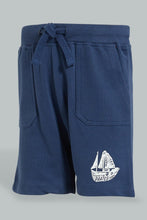 Load image into Gallery viewer, Redtag-Blue-Active-Shorts-With-Placement-Print-Colour:Blue,-Filter:Infant-Boys-(3-to-24-Mths),-Infant-Boys-Shorts,-New-In,-New-In-INB,-Non-Sale,-S22B,-Section:Kidswear,-TBL-Infant-Boys-3 to 24 Months