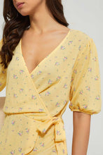Load image into Gallery viewer, Redtag-Lilac-Floral-Print-Wrap-Midi-Dress-Dresses-Women's-