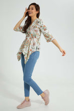 Load image into Gallery viewer, Redtag-Placement-Paisley-Print-Asymmetric-Blouse-Blouses-Women's-