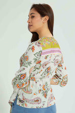 Load image into Gallery viewer, Redtag-Placement-Paisley-Print-Asymmetric-Blouse-Blouses-Women's-