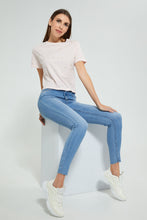 تنزيل الصورة على معرض الصور، Redtag-Pink-Shortsleeve-Crop-Top-With-Studs-All-Over-Graphic-Prints-Women's-