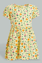 تنزيل الصورة على معرض الصور، Redtag-Pink-Fruit-Printed-Tiero-Dress-Dresses-Infant-Girls-3 to 24 Months