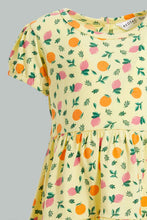 تنزيل الصورة على معرض الصور، Redtag-Pink-Fruit-Printed-Tiero-Dress-Dresses-Infant-Girls-3 to 24 Months