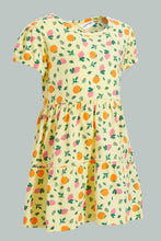 تنزيل الصورة على معرض الصور، Redtag-Pink-Fruit-Printed-Tiero-Dress-Dresses-Infant-Girls-3 to 24 Months