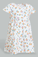 تنزيل الصورة على معرض الصور، Redtag-Mint-Floral-Printed-Tierd-Dress-Dresses-Infant-Girls-3 to 24 Months