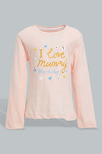 تنزيل الصورة على معرض الصور، Redtag-Pink-Heart-Printed-Pyjama-Set-Pyjama-Sets-Infant-Girls-3 to 24 Months