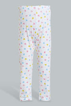 تنزيل الصورة على معرض الصور، Redtag-Pink-Heart-Printed-Pyjama-Set-Pyjama-Sets-Infant-Girls-3 to 24 Months