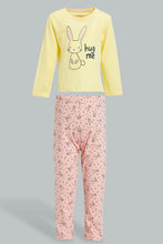 تنزيل الصورة على معرض الصور، Redtag-Yellow-Bunny-Printed-Pyjama-Set-Colour:Yellow,-Filter:Infant-Girls-(3-to-24-Mths),-Infant-Girls-Pyjama-Sets,-New-In,-New-In-ING,-Non-Sale,-S22B,-Section:Kidswear-Infant-Girls-3 to 24 Months