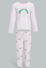 تنزيل الصورة على معرض الصور، Redtag-Lilac-Rainbow-Printed-Pyjama-Set-Colour:Lilac,-Filter:Infant-Girls-(3-to-24-Mths),-Infant-Girls-Pyjama-Sets,-New-In,-New-In-ING,-Non-Sale,-S22B,-Section:Kidswear-Infant-Girls-3 to 24 Months