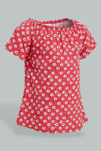 تنزيل الصورة على معرض الصور، Redtag-Red-Flower-Aop-Fashion-Tee-Colour:Red,-Filter:Infant-Girls-(3-to-24-Mths),-Infant-Girls-T-Shirts,-New-In,-New-In-ING,-Non-Sale,-S22B,-Section:Kidswear-Infant-Girls-3 to 24 Months
