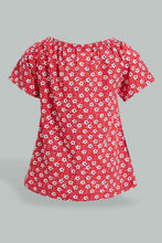 تنزيل الصورة على معرض الصور، Redtag-Red-Flower-Aop-Fashion-Tee-Colour:Red,-Filter:Infant-Girls-(3-to-24-Mths),-Infant-Girls-T-Shirts,-New-In,-New-In-ING,-Non-Sale,-S22B,-Section:Kidswear-Infant-Girls-3 to 24 Months