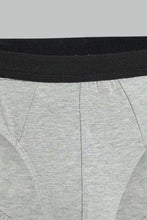 Load image into Gallery viewer, Redtag-Navy-&-Grey-Mel-2-Pack-Briefs-Briefs-Men's-