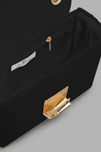 تنزيل الصورة على معرض الصور، Redtag-Black-Clutch-Bag-With-Lock-Clutches-Women-