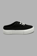تنزيل الصورة على معرض الصور، Redtag-Black-Closed-Toe-Lace-Up-Mule-Lace-Up-Women's-