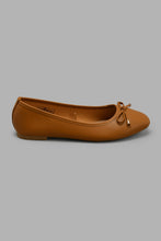 تنزيل الصورة على معرض الصور، Redtag-Tan-Ballerina-With-Bow-Trim-Ballerinas-Women's-