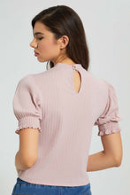تنزيل الصورة على معرض الصور، Redtag-Pink-Sleeve-Detail-Top-Tops-Women's-