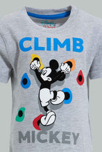تنزيل الصورة على معرض الصور، Redtag-Grey-Mickey-Mouse-Short-Sleeve-T-Shirt-Character,-Colour:Grey,-Filter:Infant-Boys-(3-to-24-Mths),-Infant-Boys-T-Shirts,-New-In,-New-In-INB,-Non-Sale,-S22B,-Section:Kidswear,-TBL-Infant-Boys-3 to 24 Months