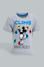 تنزيل الصورة على معرض الصور، Redtag-Grey-Mickey-Mouse-Short-Sleeve-T-Shirt-Character,-Colour:Grey,-Filter:Infant-Boys-(3-to-24-Mths),-Infant-Boys-T-Shirts,-New-In,-New-In-INB,-Non-Sale,-S22B,-Section:Kidswear,-TBL-Infant-Boys-3 to 24 Months