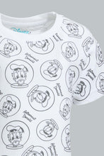 تنزيل الصورة على معرض الصور، Redtag-White-Donald-Duck-Ss-T-Shirt-Character,-Colour:White,-Filter:Infant-Boys-(3-to-24-Mths),-Infant-Boys-T-Shirts,-New-In,-New-In-INB,-Non-Sale,-S22B,-Section:Kidswear,-TBL-Infant-Boys-3 to 24 Months