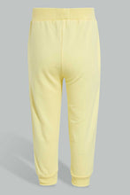 Load image into Gallery viewer, Redtag-Yellow-Placement-Print-Trackpant-Joggers-Infant-Girls-3 to 24 Months