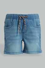 Load image into Gallery viewer, Redtag-Light-Wash-Knit-Short-Character,-Colour:Light-Wash,-Filter:Infant-Boys-(3-to-24-Mths),-Infant-Boys-Shorts,-New-In,-New-In-INB,-Non-Sale,-S22B,-Section:Kidswear,-TBL-Infant-Boys-3 to 24 Months