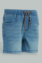 Load image into Gallery viewer, Redtag-Light-Wash-Knit-Short-Character,-Colour:Light-Wash,-Filter:Infant-Boys-(3-to-24-Mths),-Infant-Boys-Shorts,-New-In,-New-In-INB,-Non-Sale,-S22B,-Section:Kidswear,-TBL-Infant-Boys-3 to 24 Months