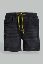 Load image into Gallery viewer, Redtag-Black-Wash-Knit-Short-Character,-Colour:Black,-Filter:Infant-Boys-(3-to-24-Mths),-Infant-Boys-Shorts,-New-In,-New-In-INB,-Non-Sale,-S22B,-Section:Kidswear,-TBL-Infant-Boys-3 to 24 Months