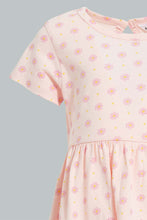 تنزيل الصورة على معرض الصور، Redtag-Pink-Floral-Ditsy-Printed-Dress-Dresses-Infant-Girls-3 to 24 Months