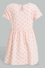 تنزيل الصورة على معرض الصور، Redtag-Pink-Floral-Ditsy-Printed-Dress-Dresses-Infant-Girls-3 to 24 Months