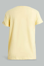 Load image into Gallery viewer, Redtag-Yellow-Short-Sets-Pyjama-Sets-Senior-Girls-9 to 14 Years
