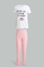 Load image into Gallery viewer, Redtag-White-Pyjama-Sets-Pyjama-Sets-Senior-Girls-9 to 14 Years