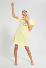 Load image into Gallery viewer, Redtag-Yellow-Nightdress-Nightshirts-Senior-Girls-9 to 14 Years