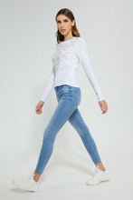 تنزيل الصورة على معرض الصور، Redtag-White-Longsleeve-With-Star-Studs-Long-Sleeves-Women's-
