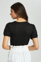 تنزيل الصورة على معرض الصور، Redtag-Front-Neck-Cut-Out-Bodysuit-Tops-Women's-