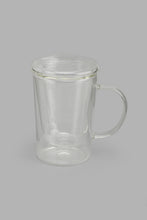 Load image into Gallery viewer, Redtag-Clear-Double-Wall-Glass-Tea-Cup-With-Filter-Tea-Cups-Home-Dining-