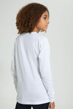 تنزيل الصورة على معرض الصور، Redtag-White-Diver-Books-T-Shirt-Long-Sleeves-Senior-Boys-9 to 14 Years