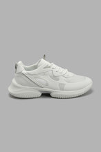 Load image into Gallery viewer, Redtag-White-Chunky-Sneaker-With-Split-Outsole-(Repeat)-Chunky-Women's-